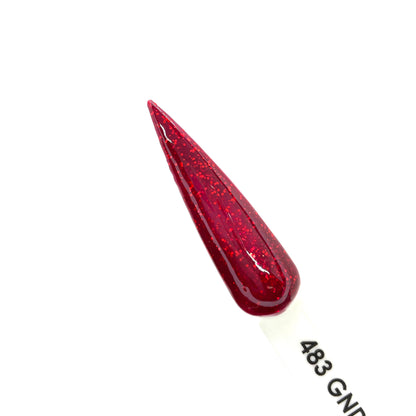 Maroon Classic Glitter - #483 | GND Canada® 1-Step Gel - CM Nails & Beauty Supply