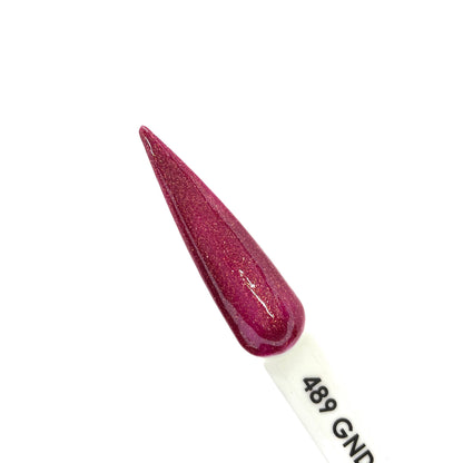 Dark Red Glitter - #489 | GND Canada® 1-Step Gel - CM Nails & Beauty Supply