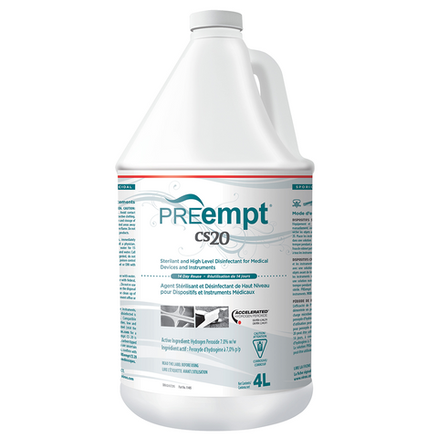 Virox Pre-Empt CS20 Chemosterilant Disinfectant for Instruments & Medical Devices | 4 L