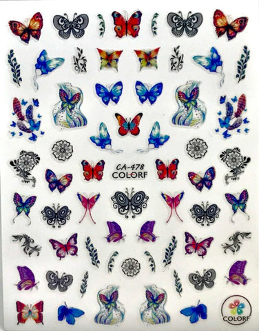 Nail Stickers Butterfly / CA- 478