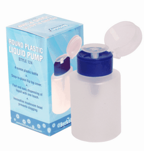 Clear Round Liquid Pump - 4oz - CM Nails & Beauty Supply