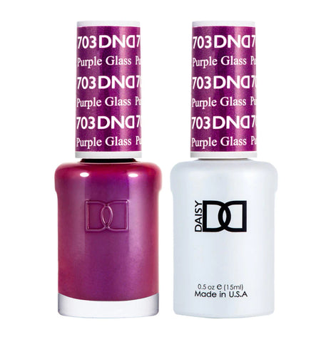 DND - Purple Glass #703 - Gel & Lacquer Duo