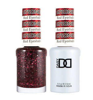 DND Red Eyeshadow #675 - Gel & Lacquer Duo - CM Nails & Beauty Supply