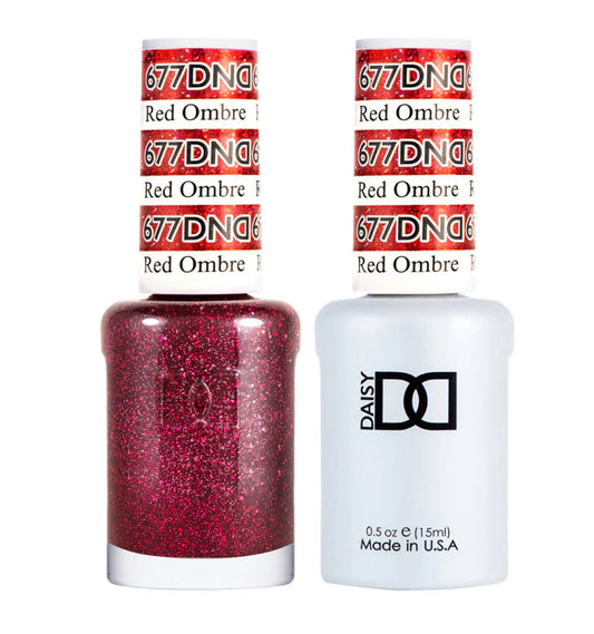 DND Red Ombre #677 - Gel & Lacquer Duo - CM Nails & Beauty Supply