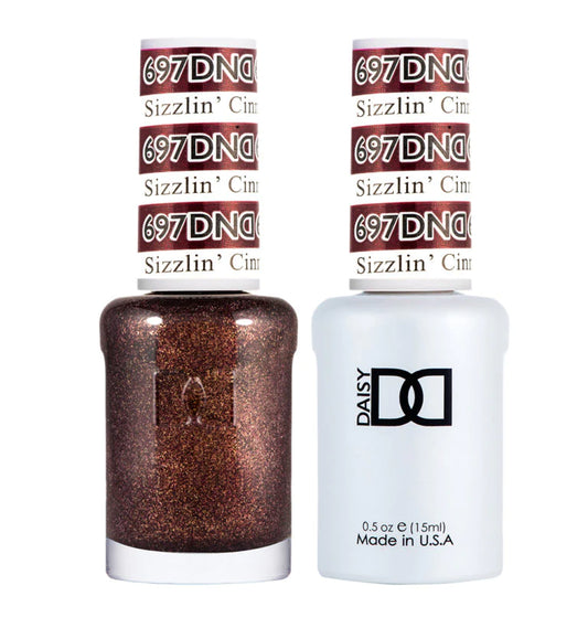 DND - Sizzlin Cinnamon #697 - Gel & Lacquer Duo - CM Nails & Beauty Supply