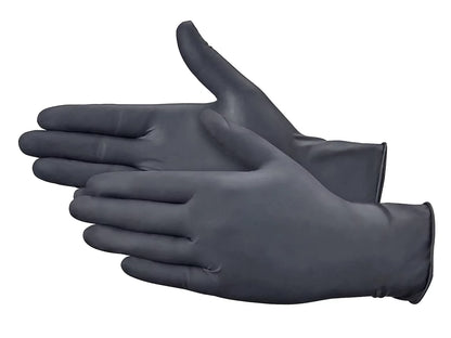 TouchFlex Black Nitrile Disposable Gloves - 4.5 Mil | Latex Free - CM Nails & Beauty Supply