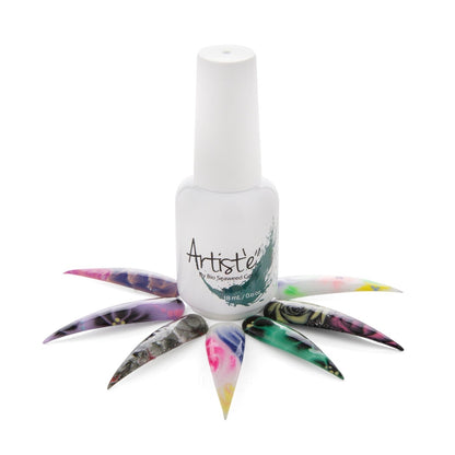 Bio Seaweed clear blooming gel polish for marble nail designs