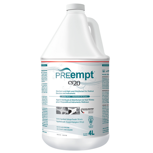 Virox Pre-Empt CS20 Chemosterilant Disinfectant for Instruments & Medical Devices | 4 L - CM Nails & Beauty Supply