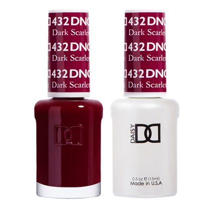 DND 432 Dark Scarlet oxblood red gel polish