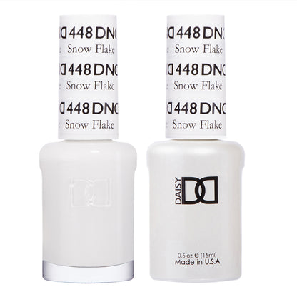 DND 448 Snow Flake creamy white gel polish bottle image