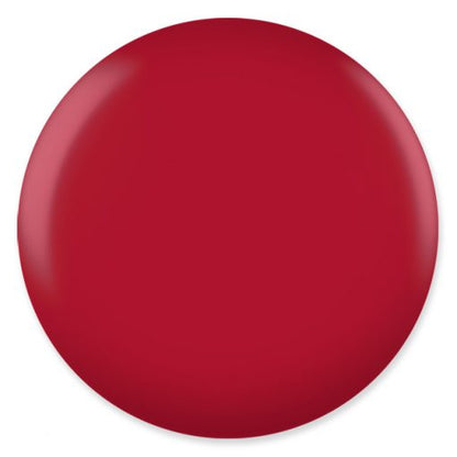 DND Boston University Red #429 gel polish swatch in classic Boston University red