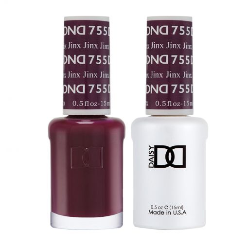 DND Jinx 755 gel polish and nail polish duo bottles, DND gel polish Canada