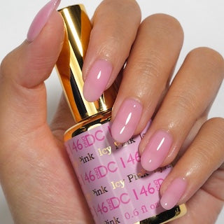 DND DC Duo Gel + Nail Lacquer Icy Pink #146