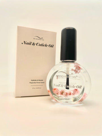 Nail & Cuticle Oil - Magnolia Scented (27 ml) | Bio Seaweed Gel