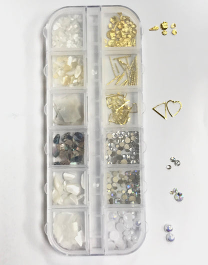 Nail Art Design | 275 SCR Sea Shell, Rock, Heart - CM Nails & Beauty Supply