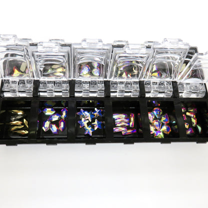 Nail Art Rhinestones Diamonds Crystals Beads Gems for DIY Nail Accessories Decor and Eye Makeup - CM Nails & Beauty Supply