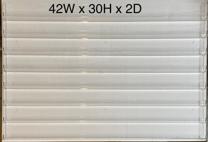 Wall-Mounted Nail Polish Rack – Holds 240 Bottles, Clear Acrylic Display (In-Store Pickup Only) - CM Nails & Beauty Supply