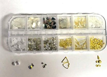 Nail Art Design | 275 SCR Sea Shell, Rock, Heart - CM Nails & Beauty Supply