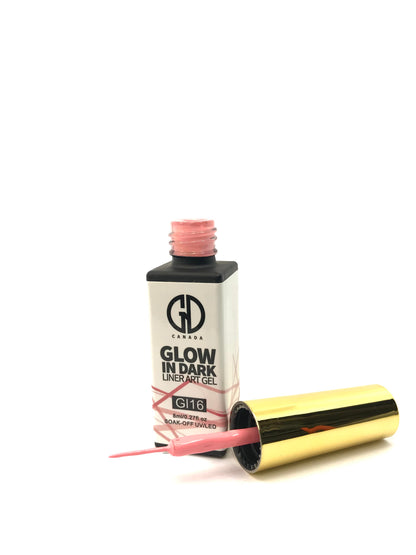 Nail Art Gel Liner | Glow in The Dark | GND Canada 16 | 0.27 Oz - CM Nails & Beauty Supply