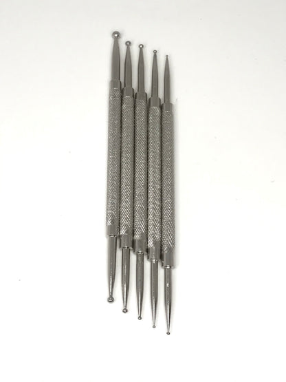 Dotting Tool Dual-End Dotting Tool Set (5-Piece) – Inox Japan Steel - CM Nails & Beauty Supply