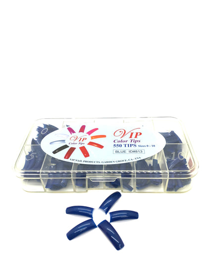 Coloured Nail Tips V.I.P | Box 550 pcs - CM Nails & Beauty Supply