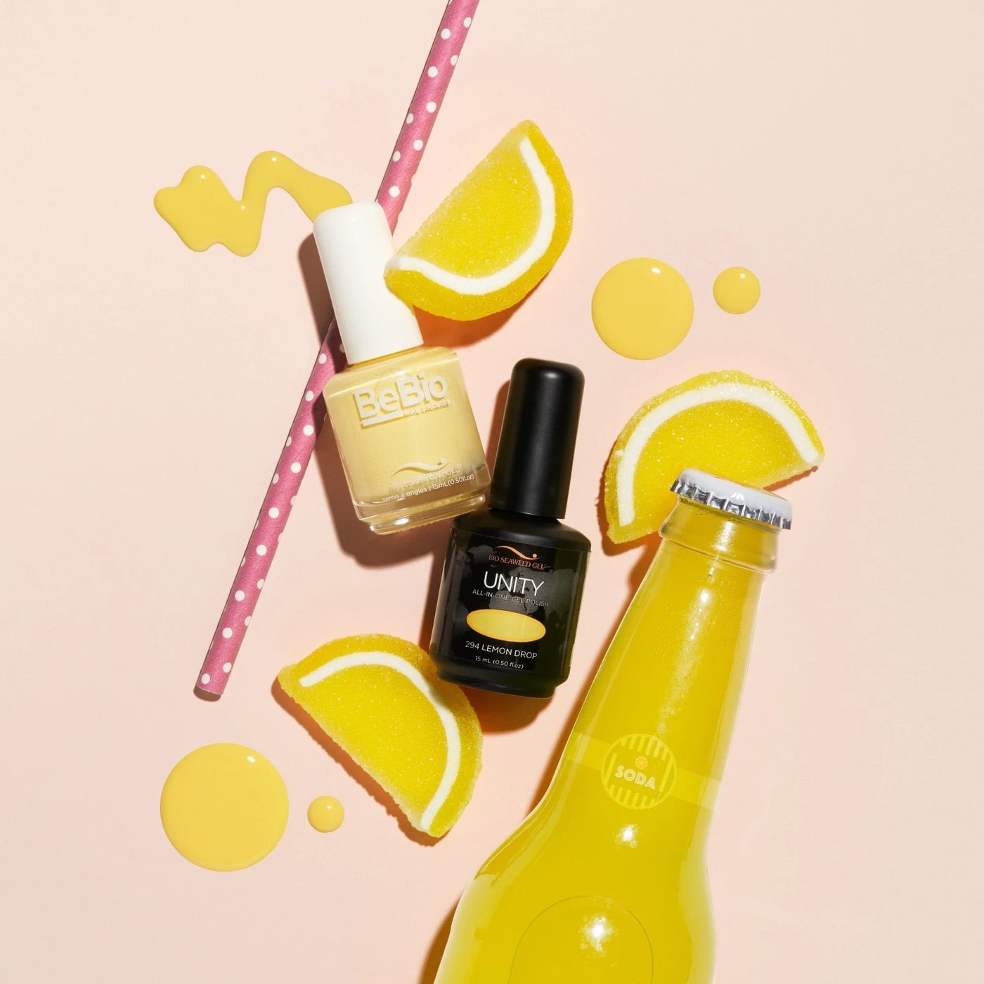 BeBio Nail Lacquer - 294 LEMON DROP - CM Nails & Beauty Supply