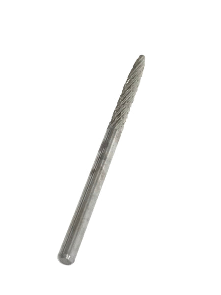 Under Nail Cleaner Silver Carbide Bit Fine Grit - 3/32" Shank Size - Nail Drill Bit for Dremel Machine