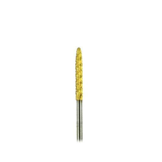 Gold Carbide 3/32 Tapered Cone Bit for under Nails - CM Nails & Beauty Supply