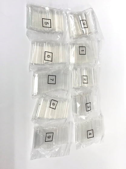 Extra Long Square | Natural | Clear | Bag 550 Tips | Extra #4,5. - CM Nails & Beauty Supply