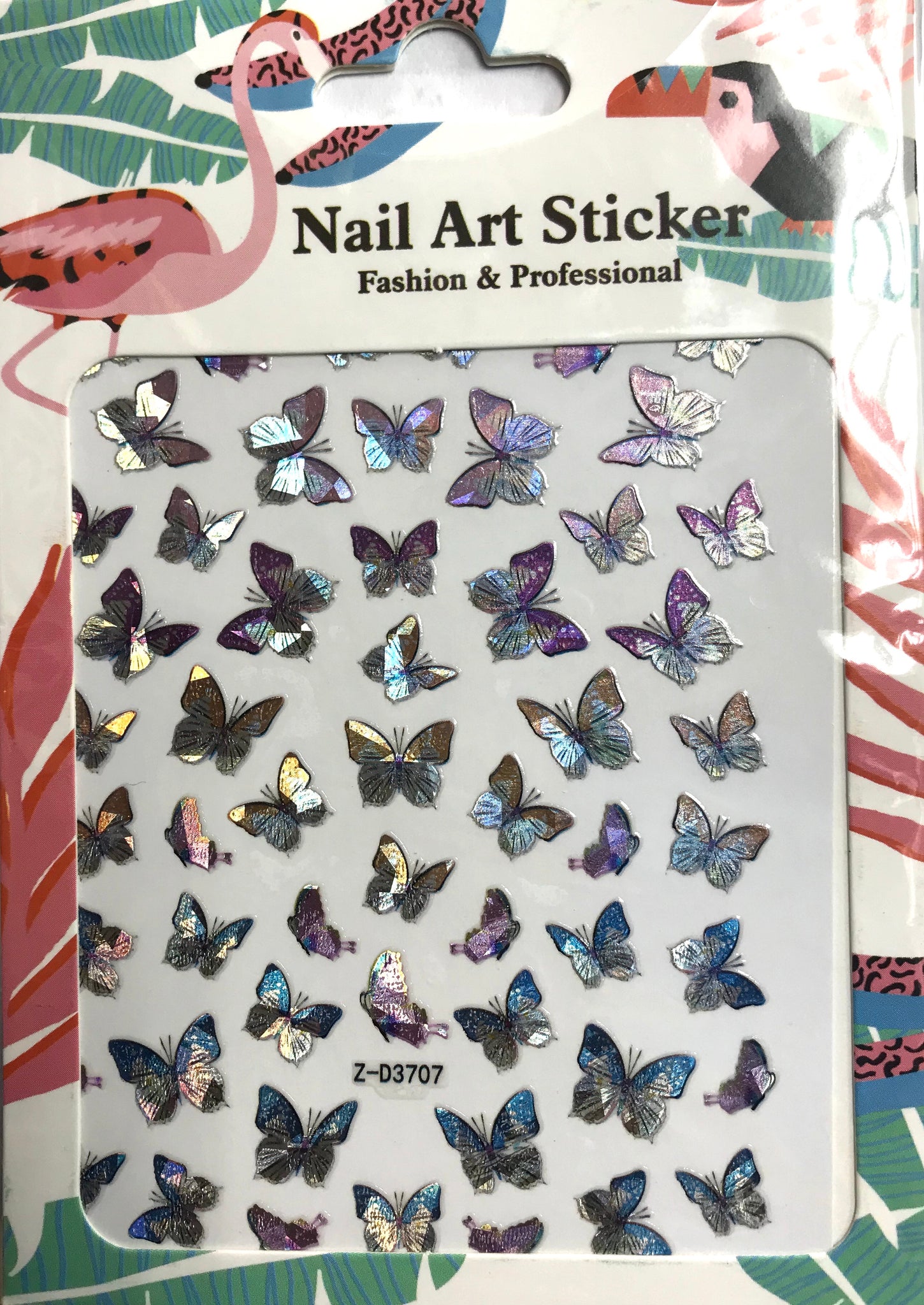 Butterfly Nail Art Stickers Waterproof (3707)