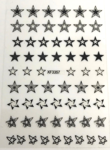 Nail Sticker XF 3357 Stars