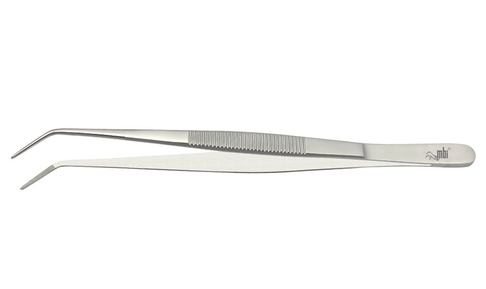 MBI-411 Angled tweezer for multi purpose Size 6.5″