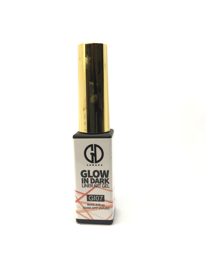 Nail Art Gel Liner | Glow in The Dark | GND Canada 07 | 0.27 Oz - CM Nails & Beauty Supply