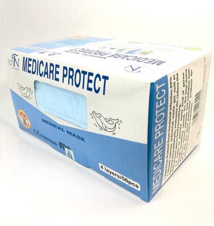 Medicare Ear Face Mask (Box of 50) - 4 Layer (FDA Approved) - CM Nails & Beauty Supply