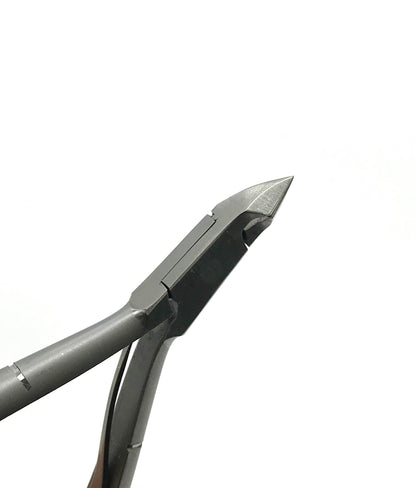 Cuticle Nipper Stainless Steel - Size 14, Silver Grip Handle - CM Nails & Beauty Supply