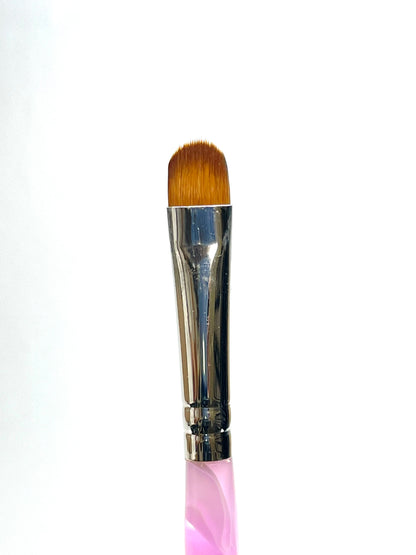 French Brush & Dot Tool | Purple Marble Acrylic Handle - CM Nails & Beauty Supply