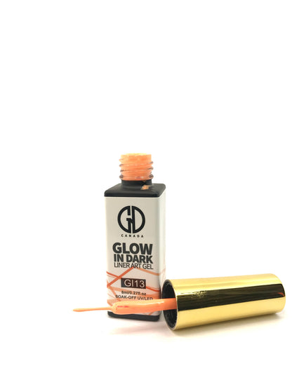 Nail Art Gel Liner | Glow in The Dark | GND Canada 13 | 0.27 Oz - CM Nails & Beauty Supply