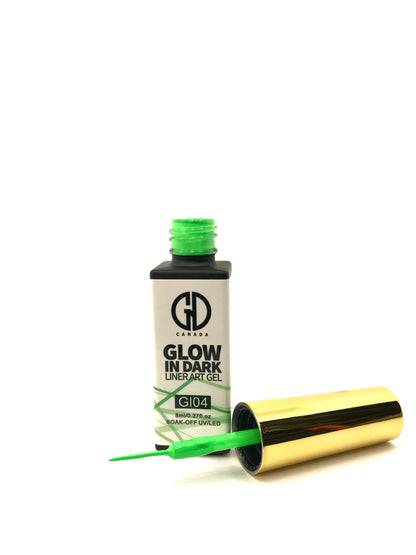 Nail Art Gel Liner | Glow in The Dark | GND Canada 04 | 0.27 Oz - CM Nails & Beauty Supply