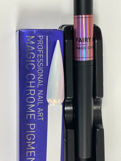 Premium Chrome Pen Powder 25 Metallic Shades with Built-in Sponge - CM Nails & Beauty Supply