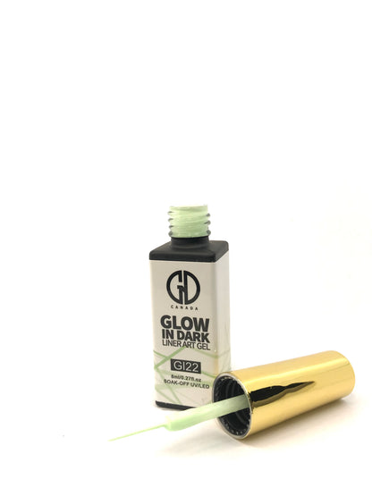 Nail Art Gel Liner | Glow in The Dark | GND Canada 22 | 0.27 Oz - CM Nails & Beauty Supply