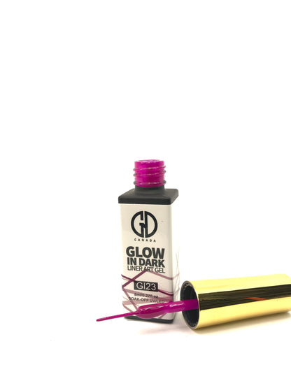 Nail Art Gel Liner | Glow in The Dark | GND Canada 23 | 0.27 Oz - CM Nails & Beauty Supply