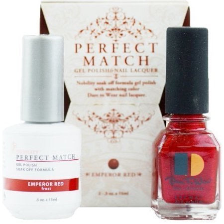 Perfect Match | Emperor Red 2/ Pack |Gel Polish & Nail Laquer .
