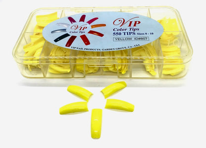 Coloured Nail Tips V.I.P | Box 550 pcs - CM Nails & Beauty Supply