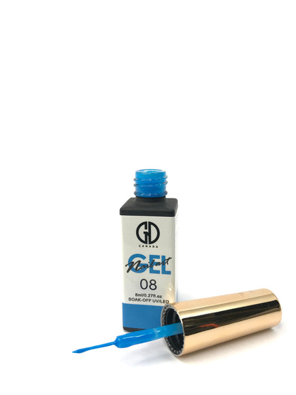Nail Art Gel Liner | GND Canada 08 | 0.33Oz - CM Nails & Beauty Supply