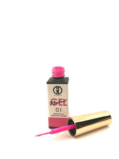 Nail Art Gel Liner | GND Canada 01 | 0.33 Oz - CM Nails & Beauty Supply