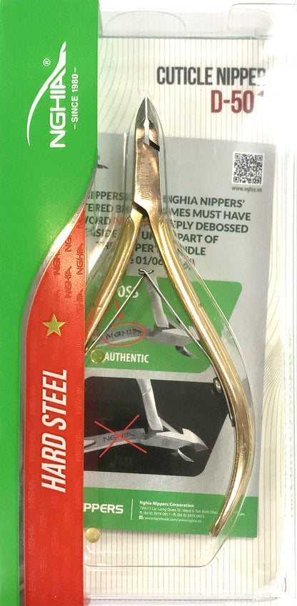 Cuticle Nipper | Nghia D501 | Full Jaw - CM Nails & Beauty Supply