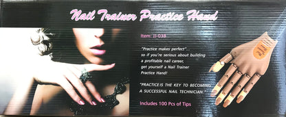 Nail Trainer Practice Hand with 100 Tips - CM Nails & Beauty Supply