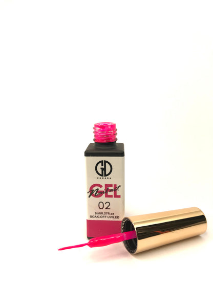 Nail Art Gel Liner | GND Canada 02 | 0.33 Oz - CM Nails & Beauty Supply