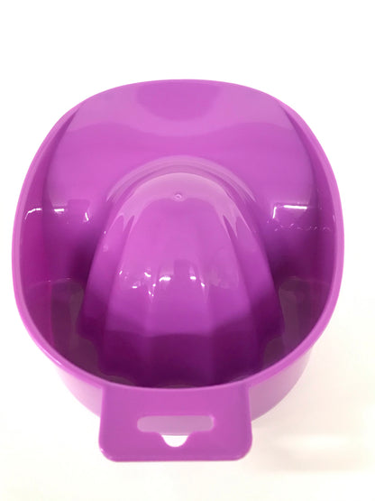 Plastic Manicure Bowl | Clear | White | Red | Light Blue | Purple | Yellow - CM Nails & Beauty Supply
