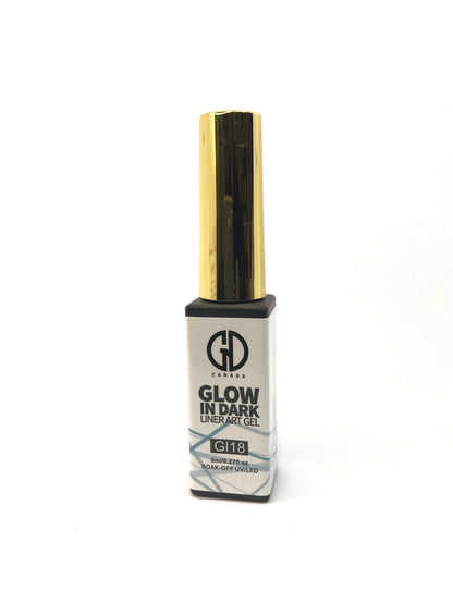 Nail Art Gel Liner | Glow in The Dark | GND Canada 18 | 0.27 Oz - CM Nails & Beauty Supply
